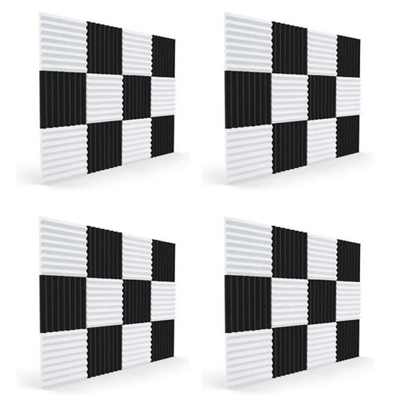 48 Pcs Acoustic Foam Board,Sound Insulation Sound Sound Insulation Pad,for Studio Ceiling Game Room,2.5X30X30cm