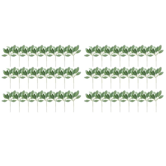 48 Pcs Artificial Flocked Lambs Ear Greenery Stems Faux Lambs Ear Stems Lamb's Ear Faux Greenery Decor Artificial