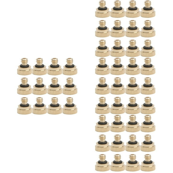 TABLZONE Brass Mist Nozzle, Rust-Proof and Durable, for Outdoor Watering, 48Pcs