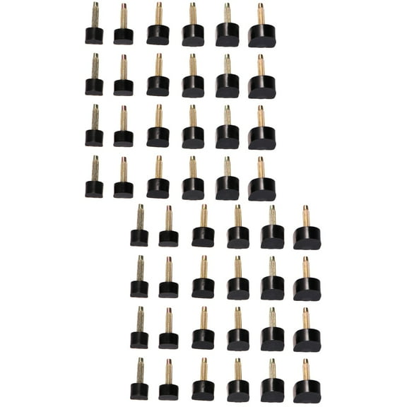 48 Pcs Black High Heel Shoe Spikes Replacement for Women's Shoes and Easy to Install