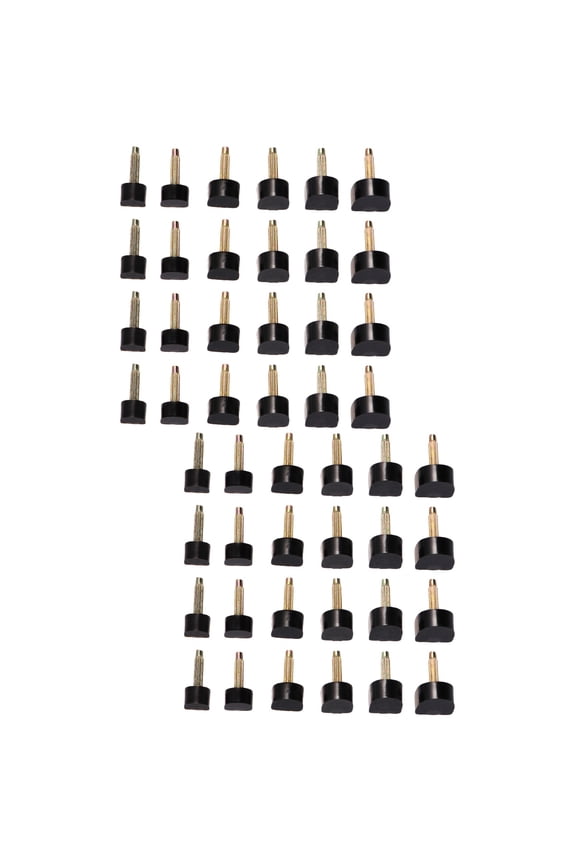 48 Pcs Black High Heel Shoe Spikes Replacement for Women's Shoes and Easy to Install
