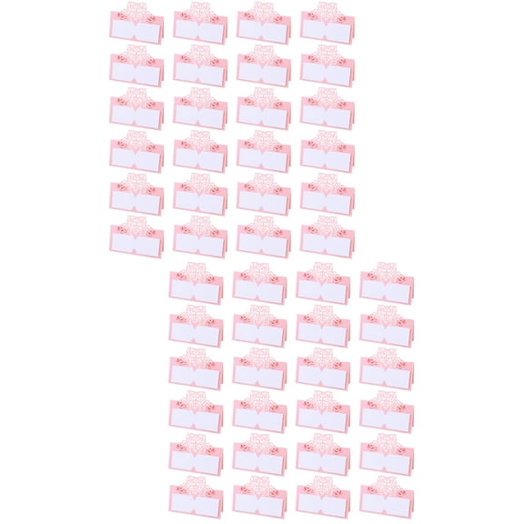 48 Pcs Business Cards Wedding Table Heart Name Place Cards Blank Table Name Cards Table Name Place Name Card