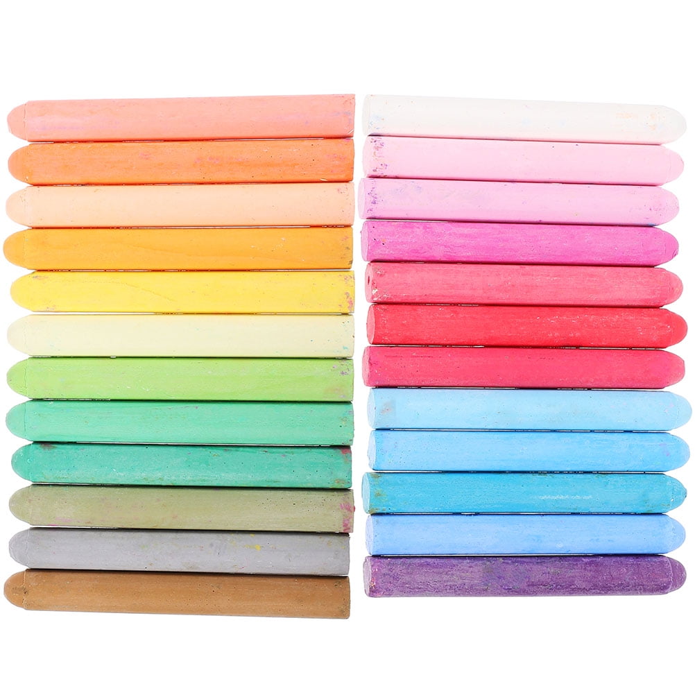 48 Pcs Colored Chalk Dust Free Chalk Indoor Color Chalk for Chalkboard Sidewalk Chalk Chalks Toner 8.00X0.90X0.90CM