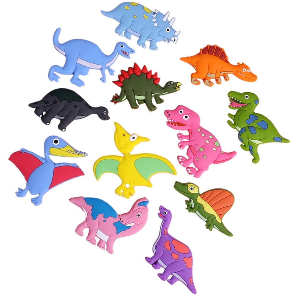 48 Pcs Colorful Fridge Cartoon Design Fridge Decals Flexible Glue Fridge