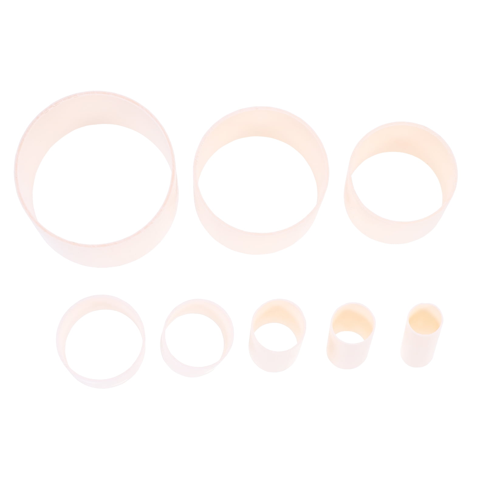 48 Pcs Flower Mold Sleeves Simple Petal Making Molds Plastic Petal Art Molds