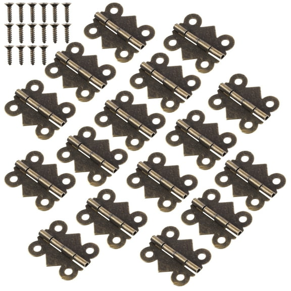 48 Pcs Gate Hinge Butterfly Hinges for Wood Compact