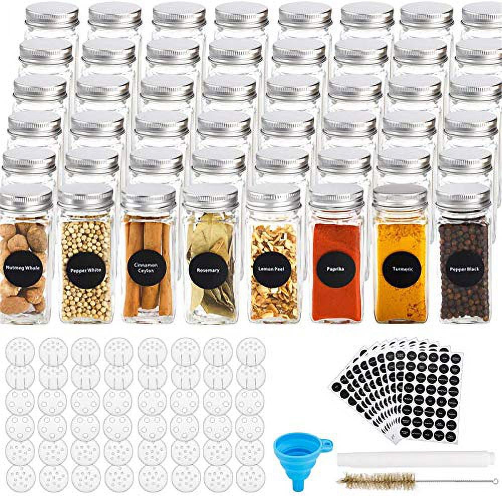 https://i5.walmartimages.com/seo/48-Pcs-Glass-Spice-Jars-with-400-Spice-Labels-4oz-Square-Spice-Bottles-with-Shaker-Lids-and-Airtight-Metal-Caps-Chalk-Marker-and-Funnel-Included_a0c614cd-3d64-46d1-a878-7ffeac697fac.d89a36d5ff06a922fbb11e3301bde82d.jpeg