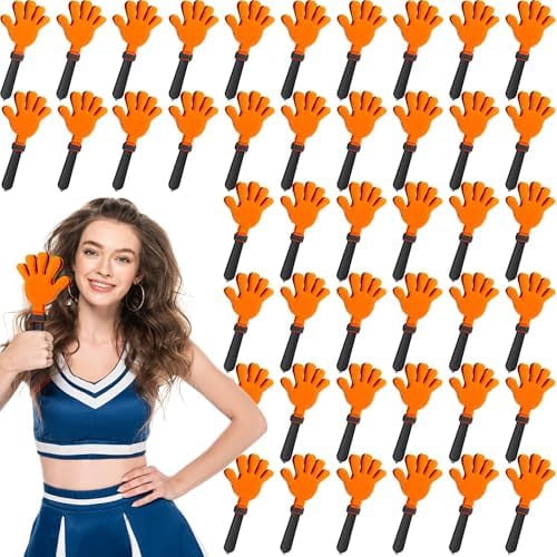 Shell Clappers 48 Pcs Hand Clappers Bulk 7. 5 x 3. 5 Inches Noise Makers Party Favors ...