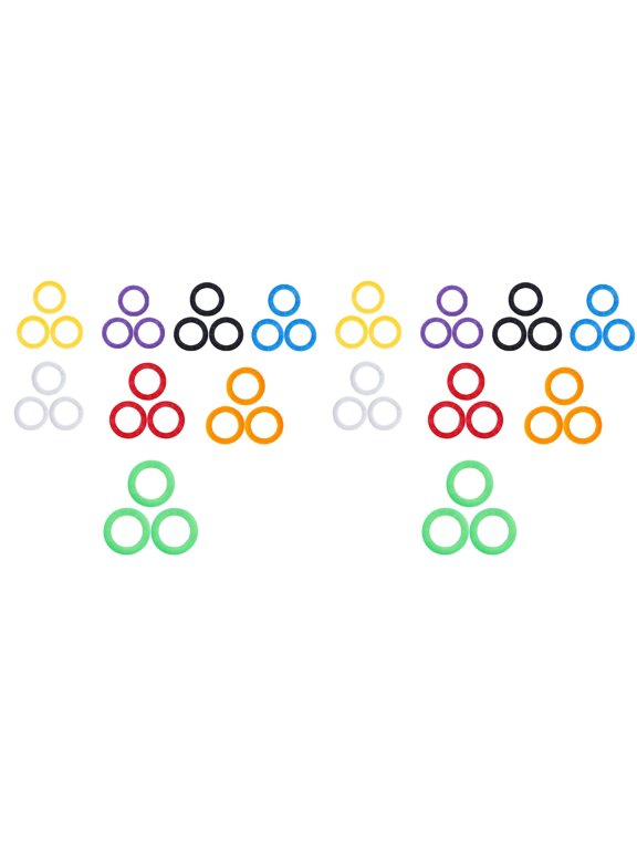 48 Pcs Key Colored Covers, Round Key Caps, Key Identifier Caps, Plastic Key Marking Rings, Durable Key Label Tags, Quick‑Spot Key Organizer, Reusable Key Distinguish Sleeves for Household Hardware