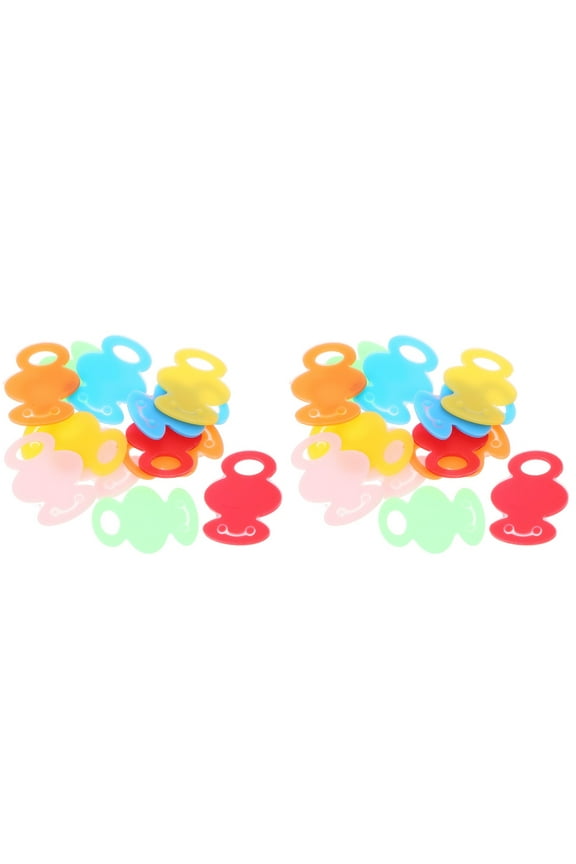 48 Pcs  Key Marker Silicone Key Caps Silicone Key Label Cute Key Label Cap Key Identify Markers