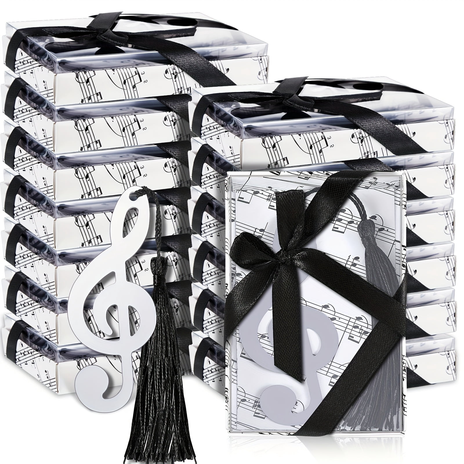 48 Pcs Metal Music Note Bookmarks with Tassels - Elegant Music Themed Party Favors, Ideal as Music Gifts, Music Teacher Gifts, Choir Gifts, and Wedding Guest Favors