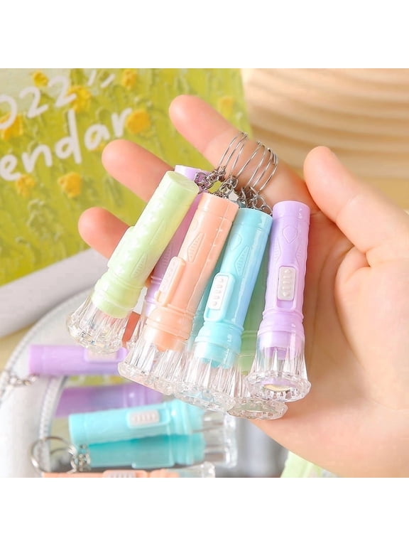 48 Pcs Mini Flashlight Keychain Bulk Assorted Colors Torch Keyring Flashlights LED Small Keychain Light Hiking Camping Christmas Party Favors,Glow in the Dark Party Supplies