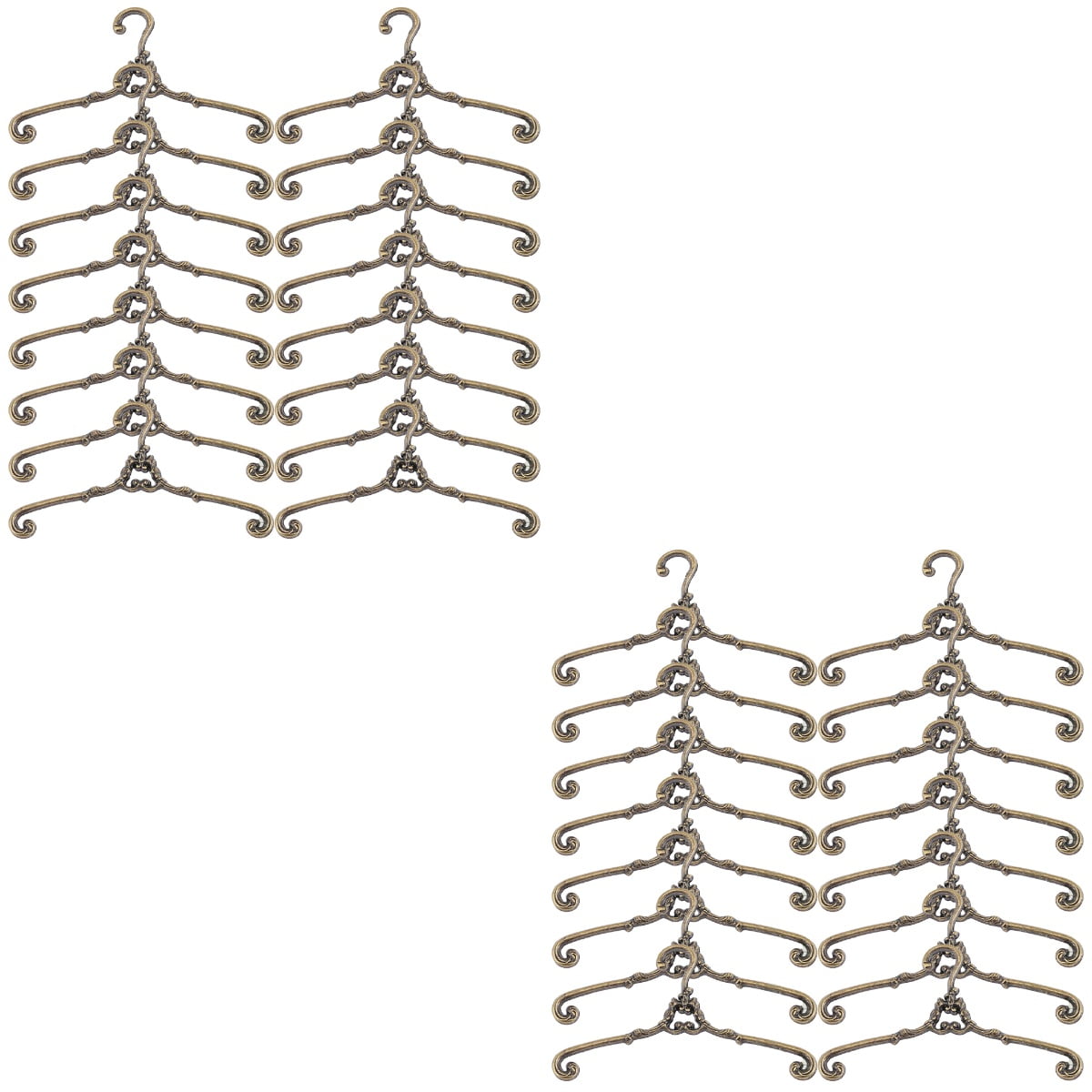 48 Pcs Mini Hanger Coat Hangers Doll Clothes Rack Infant Clothes Hangers Doll Clothes Hangers