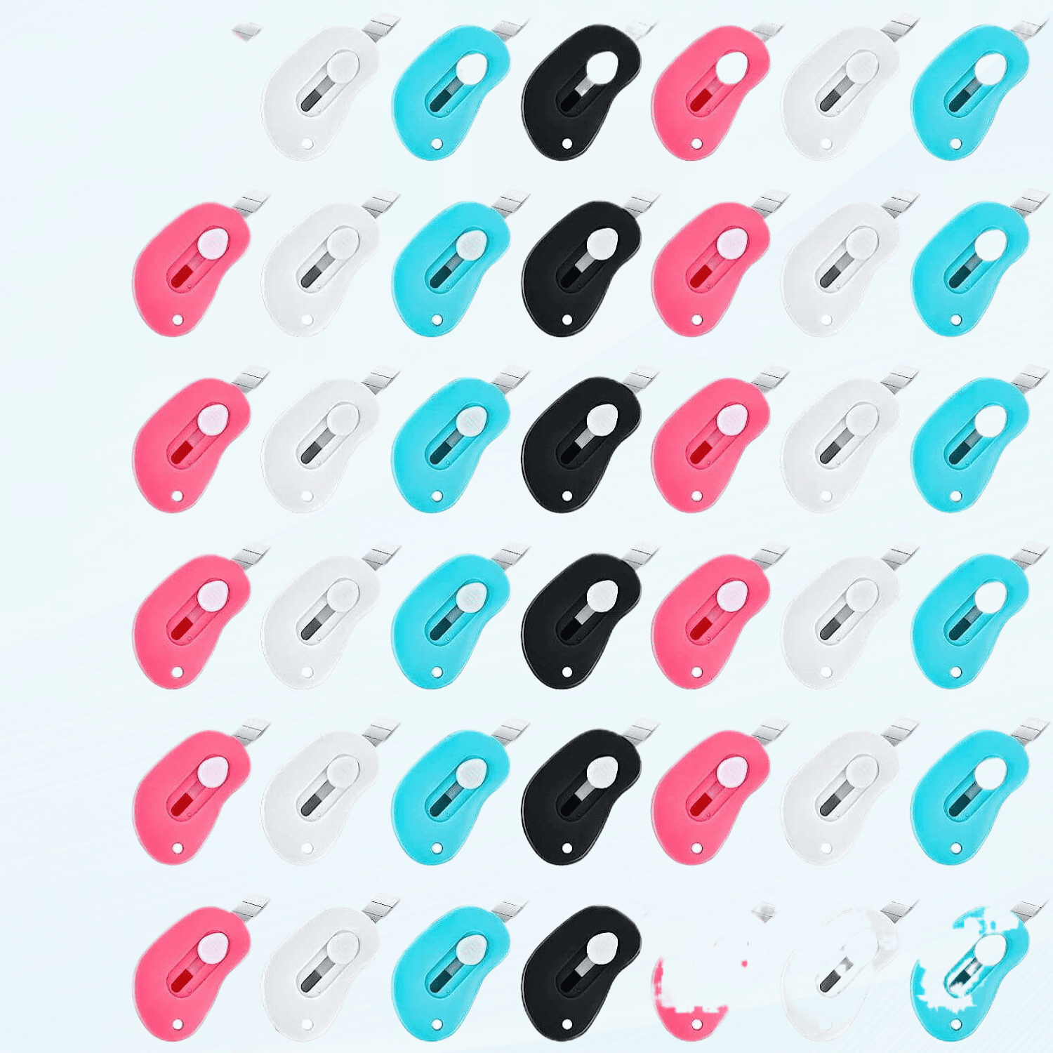 48 Pcs Mini Retractable Utility Knife Cute Style Box Cutter Back to