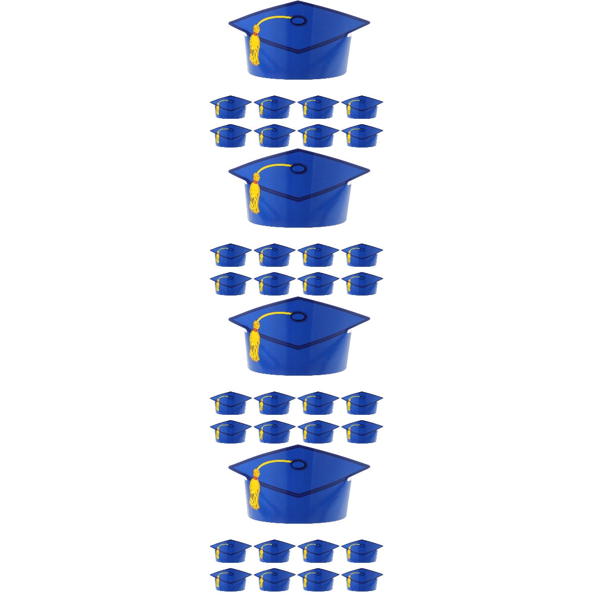 48 Pcs Paper Graduation Cap DIY Grad Graduation Paper Hats Graduation Ceremony Party Photograph Decoration