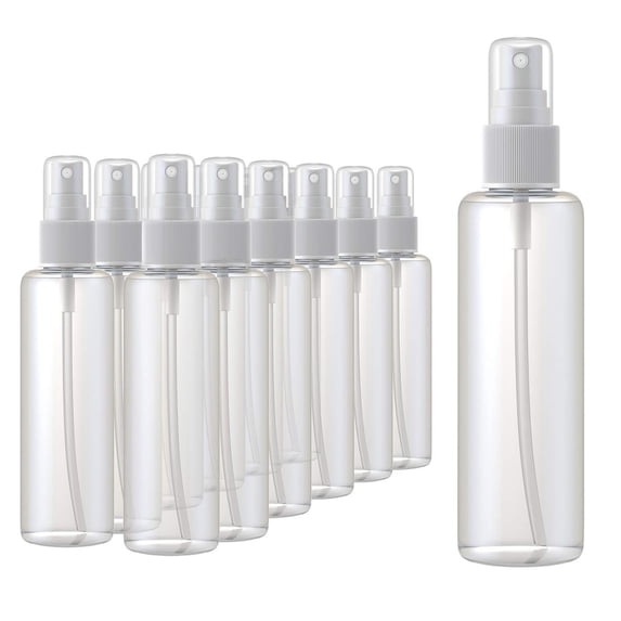 48 Pcs Plastic Spray Bottles,4 oz Plastic Spray Bottles,Refillable Mist Sprayer with Spray Cap,Classic Fine Mist Spray Bottles,Clear Empty Plastic Travel Bottles for Oils Travel Perfumes(Clear)