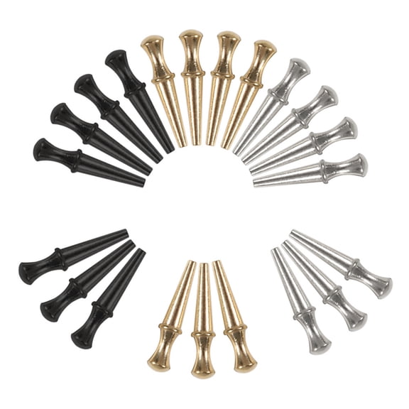 48 Pcs Portable Metal Cribbage Pegs Tapered Designs Cribbage Board Pins Cribbage Board Pegs for 1/8 Holes Cribbage Pegs