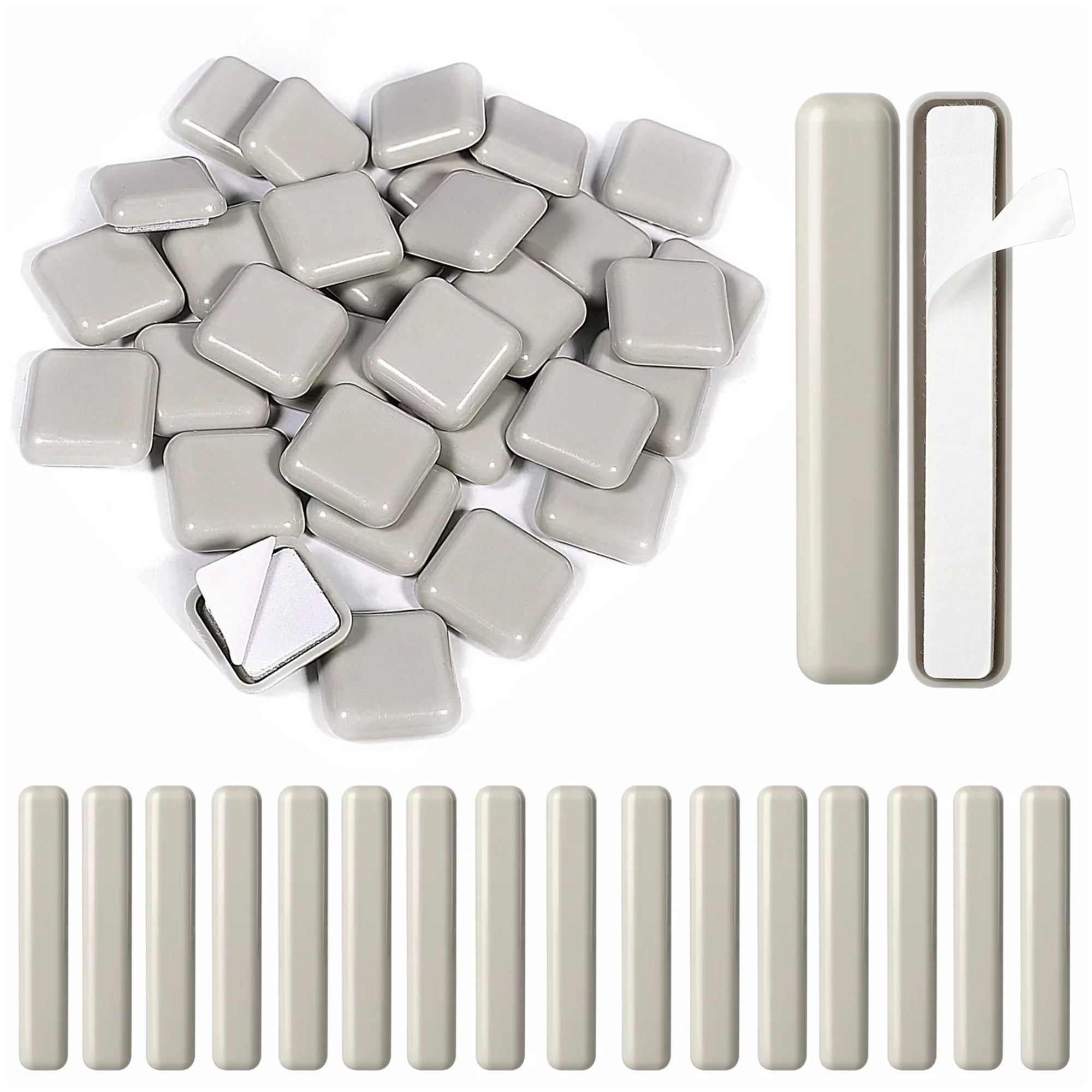48 Pcs SelfAdhesive Furniture Sliders, EEEkit 1'' Square and 4