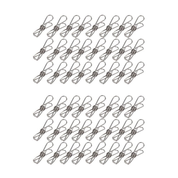 48 Pcs Stainless Steel Wire Clip, Multi-Function Utility Clip Pins Hanging Office Fastener