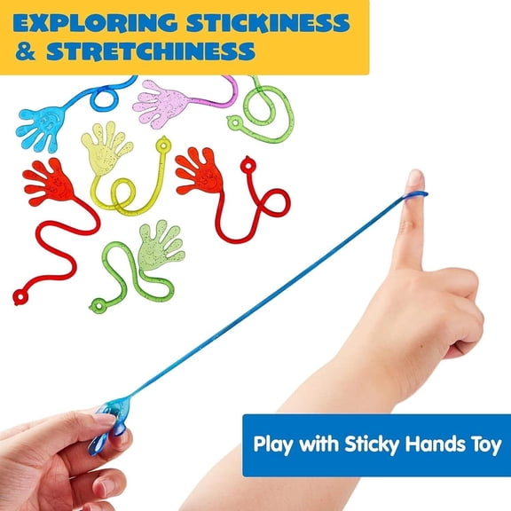48 Pcs Sticky Hands Party Favors Set for Kids Table Favors by JOYIN