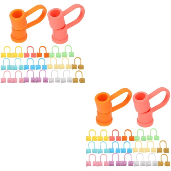 48 Pcs Straw Stopper Straws Silicone Straw Covers Silicone Straw Lids Straw Cap Straw Tip Insert Straw Covers Cap