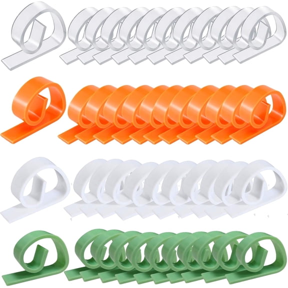 48 Pcs Tablecloth Clips, Clear Plastic Tablecloth Clips, Windproof Table Cover Holder Clamps for Christmas Home Wedding Party Indoor Outdoor Camping Picnic Dining Table Cloth Holder (4 color)