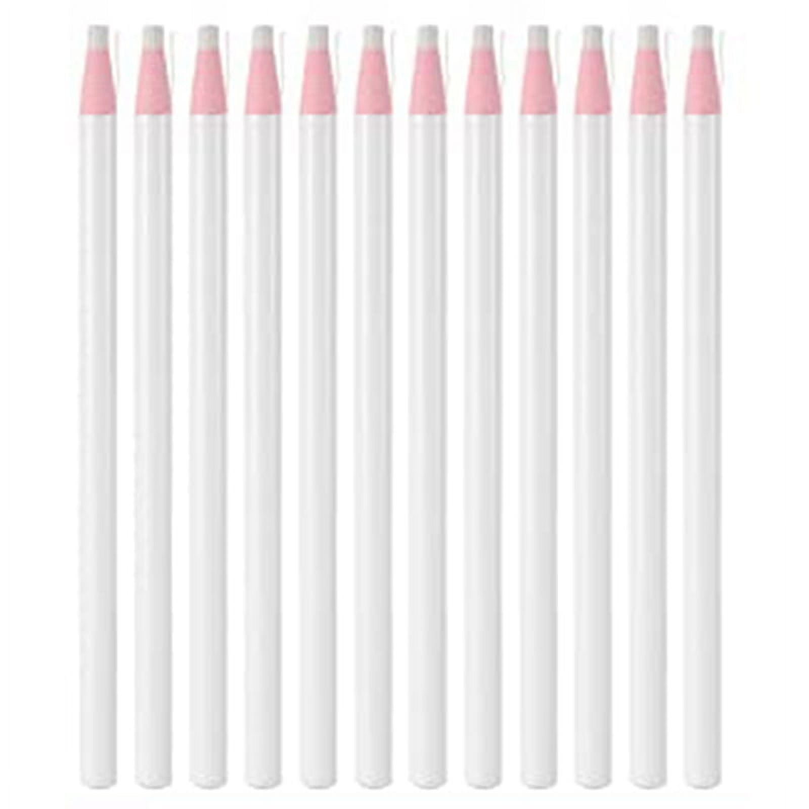  LQ Industrial Sewing Mark Pencil 4PCS White Invisible Erasable Fabric  Pencils for Sewing Marking and Tracing Heat Erase Pen Fabric Chalk : Arts,  Crafts & Sewing