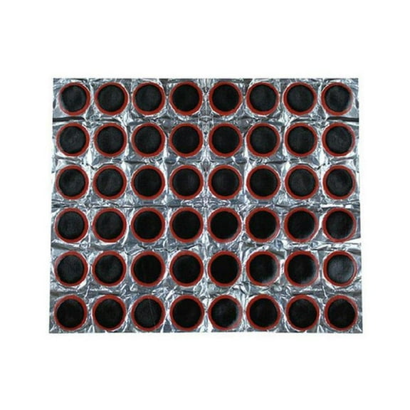48-Piece Bicycle Tire Patch Kit - Durable Rubber Puncture Repair for Inner Tubes, Motorcycles, Cycling, and Scooters