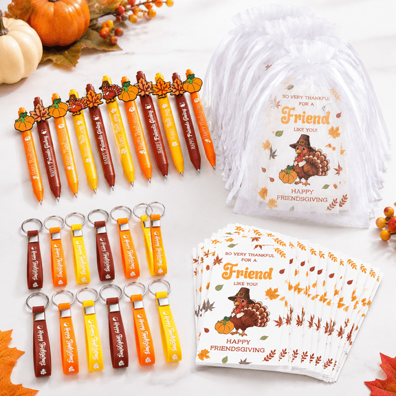 48-Piece Bulk Friendsgiving Thanksgiving Fall Party Favor Gift Set