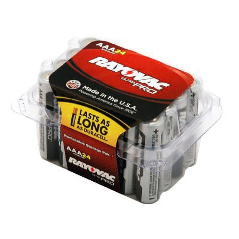 48 Piece Combo Pack - Rayovac Alkaline UltraPro 24 AAA  and 24 AA Batteries + FREE SHIPPING