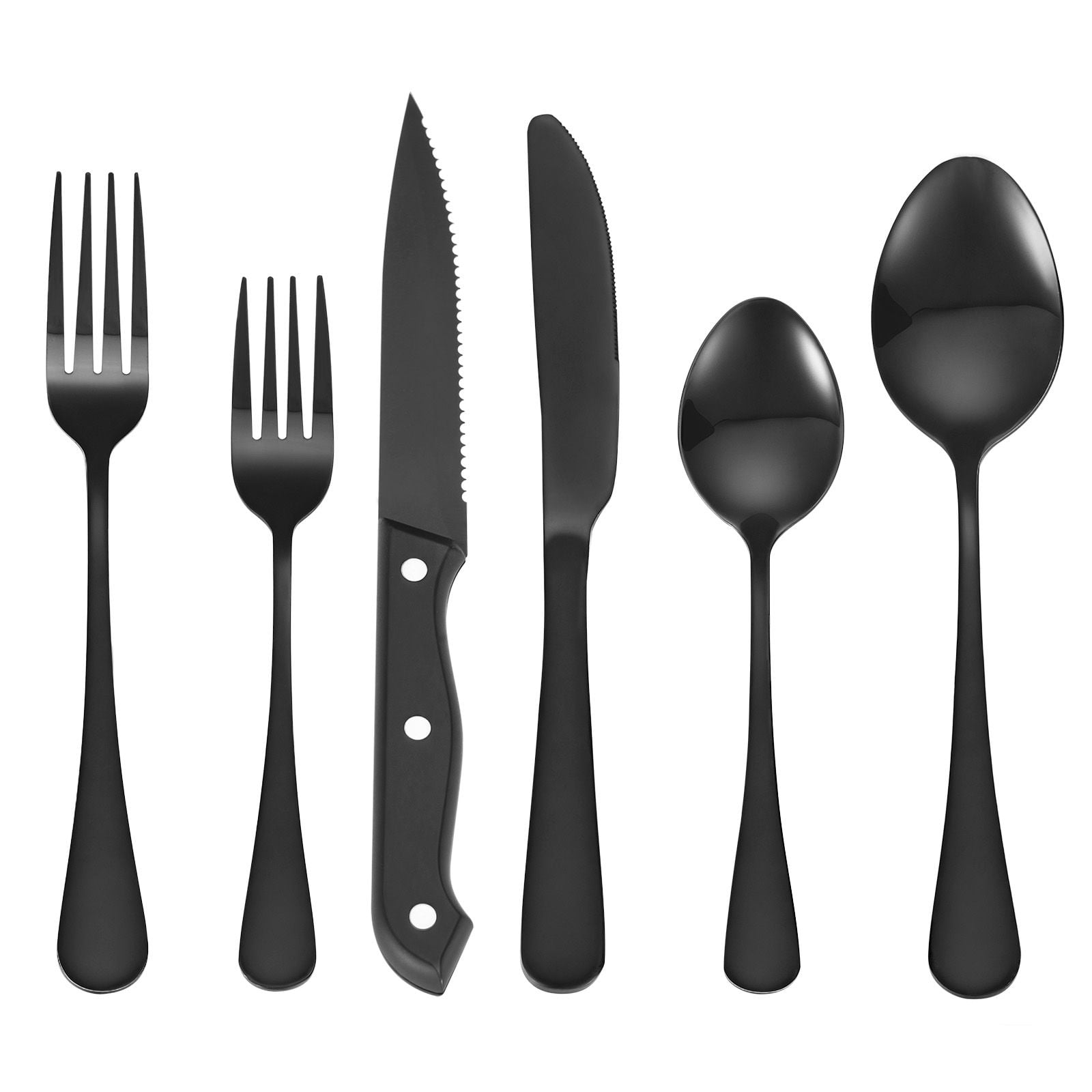 48-Piece Flatware Set Stainless Steel 18/0 with 8 Place Settings for Home Restaurant Party