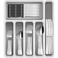thumbnail image 1 of 48-Piece Silverware Set with Tray for 8, Stainless Steel Silverware Sets with Organizer, Flatware Cutlery Set with Steak Knives, Dishwasher Safe Kitchen Utensils Set, 1 of 15