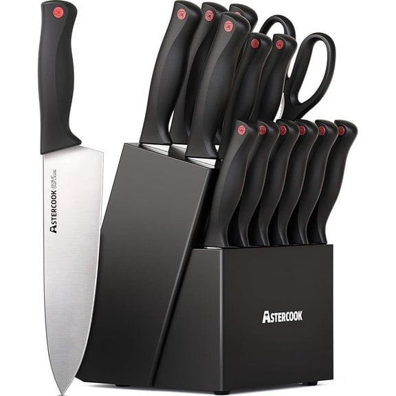 48 Piece Silverware Set with Steak Knives Stainless Steel Flatware Cutlery Set, Durable Tableware for Home Kitchen Dining and Everyday Use