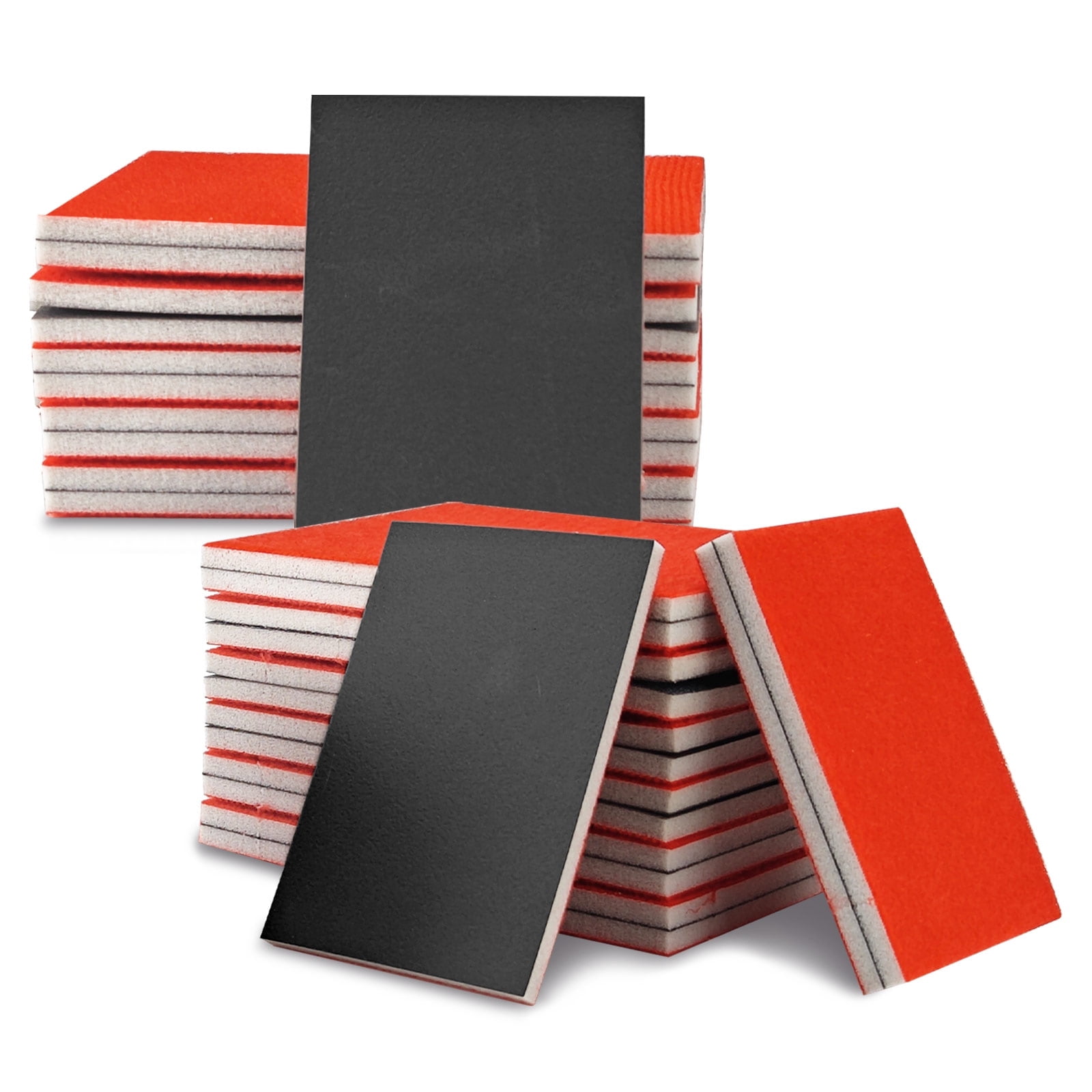 48 Pieces 180-3000 Grit Sanding Sponge Kit, Wet Dry Sand Paper Pad ...