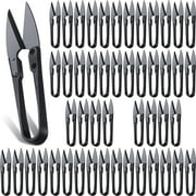 48 Pieces Bonsai Pruning Scissors 4 Inch Sewing Scissors Bulk Leaves Trimmer Small Pruner Shears Bud U Shaped Garden Shears for Gardening Plants Flower Bonsai Trimming