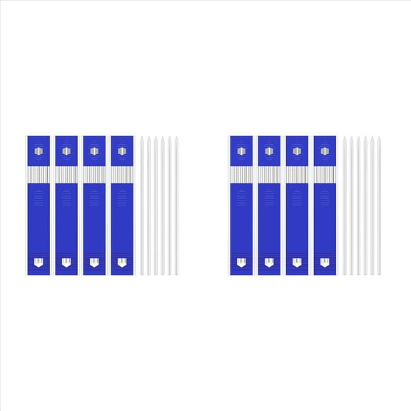 48 Pieces Carpenter Pencil Lead Refills 2.8 mm White, Solid Mechanical Carpenters Pencils Refill Replacement