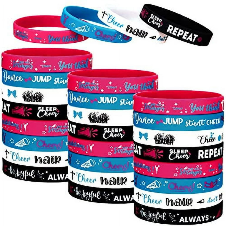TOYMIS 20PCS Cheerleading Charm Bracelets, Colorful Adjustable Cheer  Bracelets Handmade Braided Bracelet Wrist Cord Bracelet Cheerleader Gifts  Cheer
