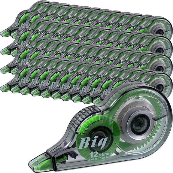 48 Pieces Correction Tapes Original Wide Eraser Applicator Easy to Use Translucent Shows for Office Note Journal Scrapbooking, 0.2 Inch x 39.4 Feet