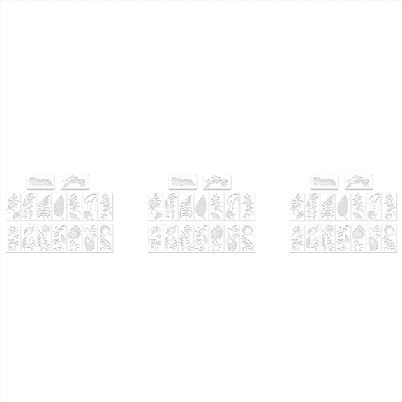 48 Pieces Leaves Stencil Reusable Sheet Painting Wall Leaf Pattern Template Tropical
