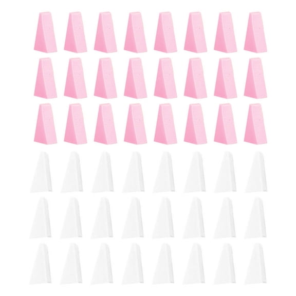 48 Pieces Makeup Sponge for Face Curve Blending Small Wedge Shaped Smooth Apply Beauty Sponge Applicator for Liquid Foundation