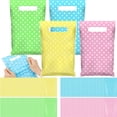 thumbnail image 1 of 48 Pieces Plastic Easter Gift Bags with Handle Bulk Polka Dot Favor Bags Pastel Treat Goodie Candy Wrapping for Easter Spring Party Supplies Decoration, 1 of 4