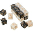thumbnail image 1 of 48 Pieces Plus or Minus Dice, 16mm Square Angle, Pearl Texture , Marble Texture , Arithmetic Dice, Mathematical Plus or Minus Dice, for Game Entertainment, 1 of 6