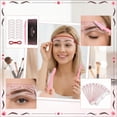 thumbnail image 1 of 48 Pieces Reusable Eyebrow Stencil, Eyebrow Template with Elastic Band for Beginners（12 Styles） Clear, 1 of 6