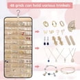 thumbnail image 1 of 48 Pockets Hanging Jewelry Organizer with Metal Hooks Double-Sided Jewelry Holder, Necklace Unbranded, 1 of 4