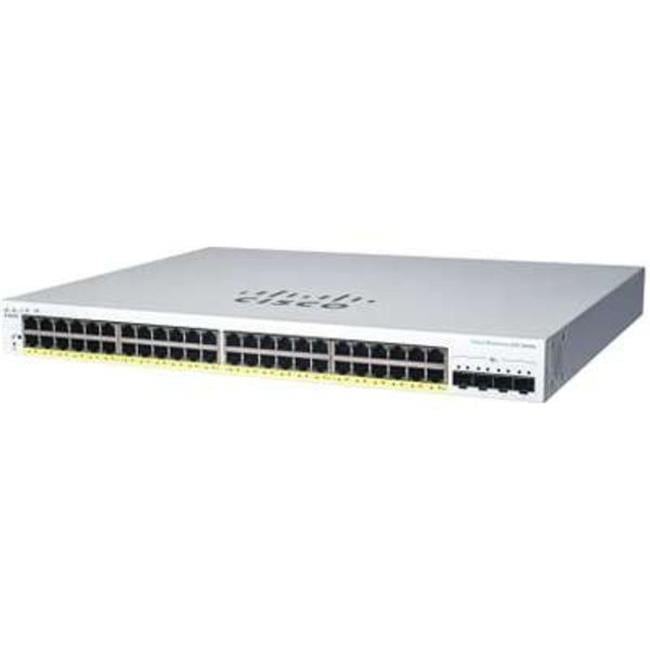 48 Port GE 4 x 10G SFP Plus Ethernet Smart Switch, White