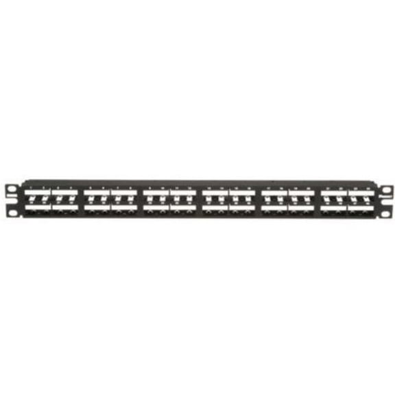 48 Port High Density Modular Patch Panel, Black