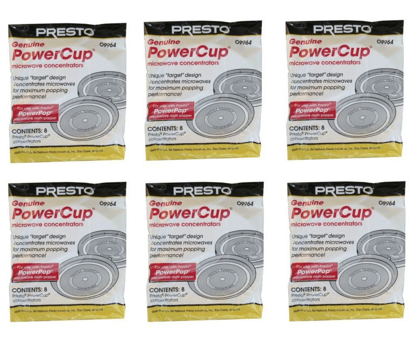 Presto PowerPop Popcorn Popper, Powercup Microwave Concentrators 09964