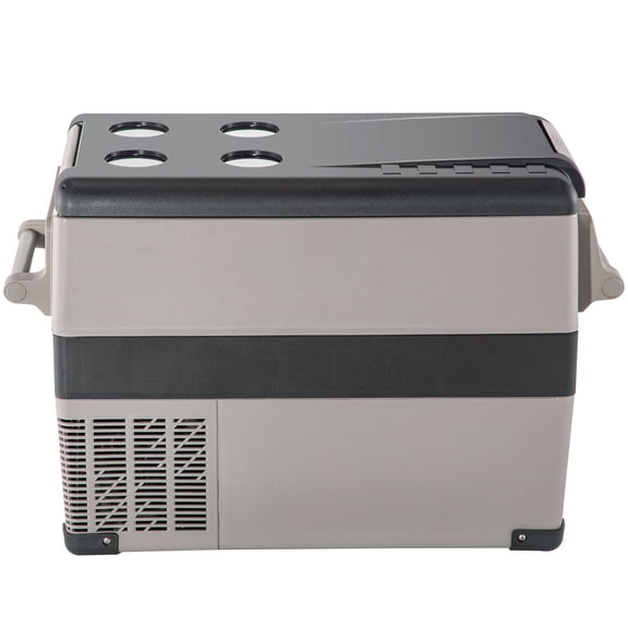 48 Quart 45L 12V Portable Compressor Freezer, APP Control Fast Cooling Car Fridge 12/24V DC & 110-240V AC, Black