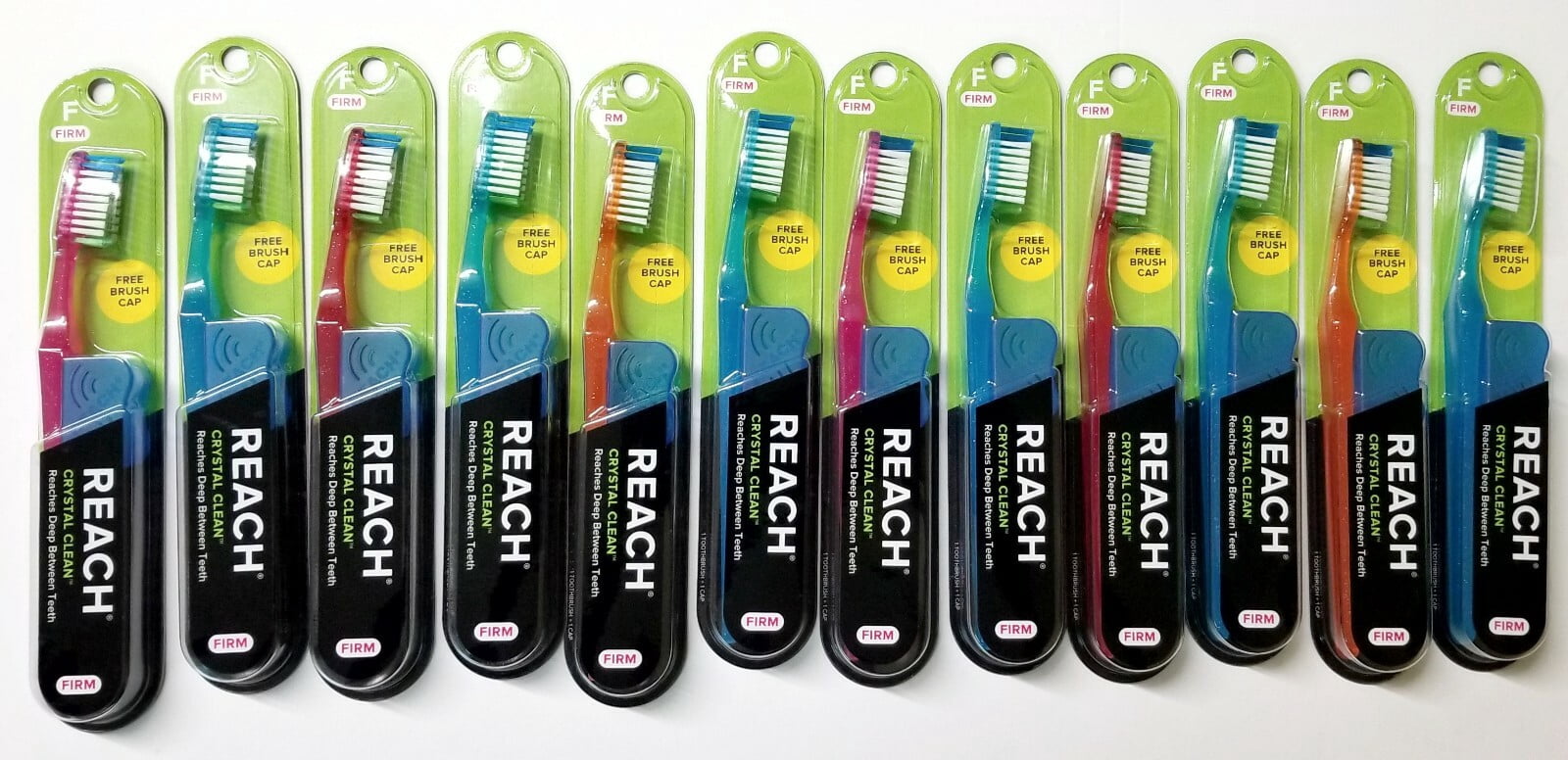 48 Reach Toothbrush Crystal Clean FIRM Bristles Hard Toothbrushes ...