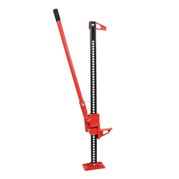 48" Red Ratcheting Farm Jack, 6,600 lb (3 Ton) Heavy Duty Off-Road High Lift Utility Jack – For Trucks, SUVs, Tractors & All-Terrain Bumper Lift